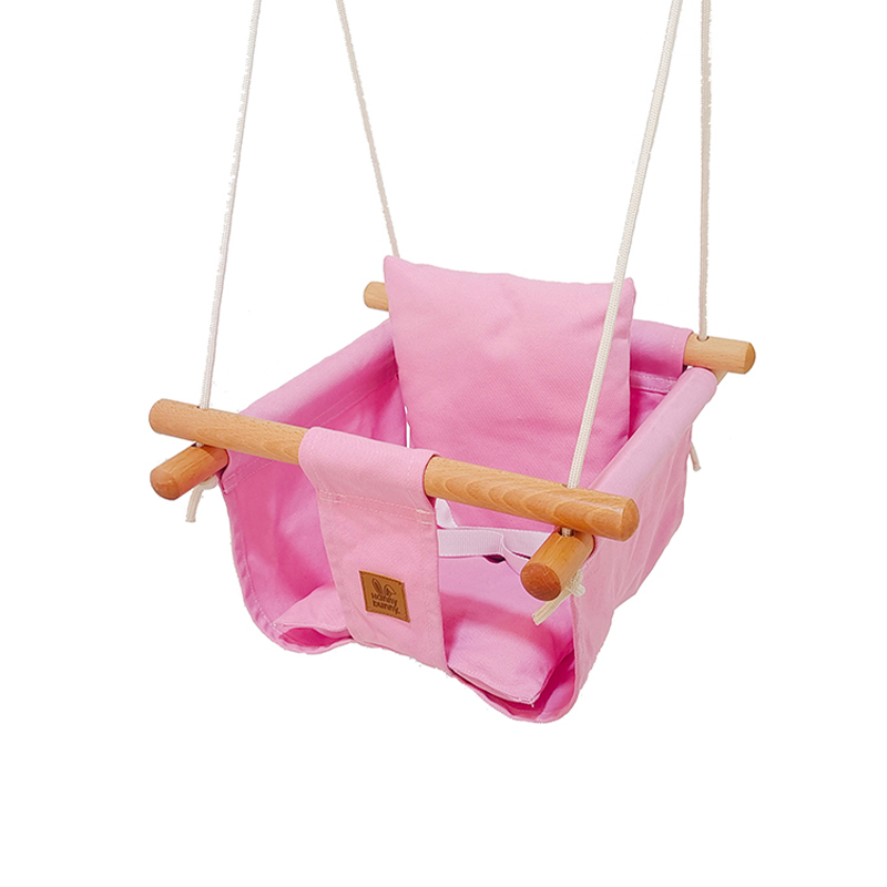 Swing Leanbh stuáilte Canbhás Adhmaid