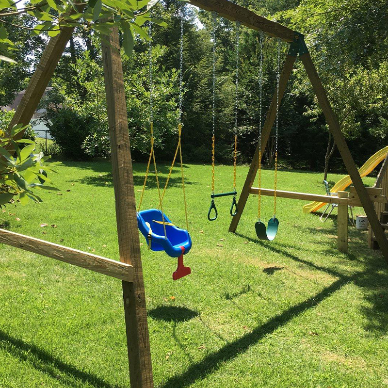 Slabhra Iarainn Glas Foraoise Kids Swing Trapeze
